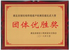 2018.10湖北省钢结构焊缝超声检测技能比武大赛获
